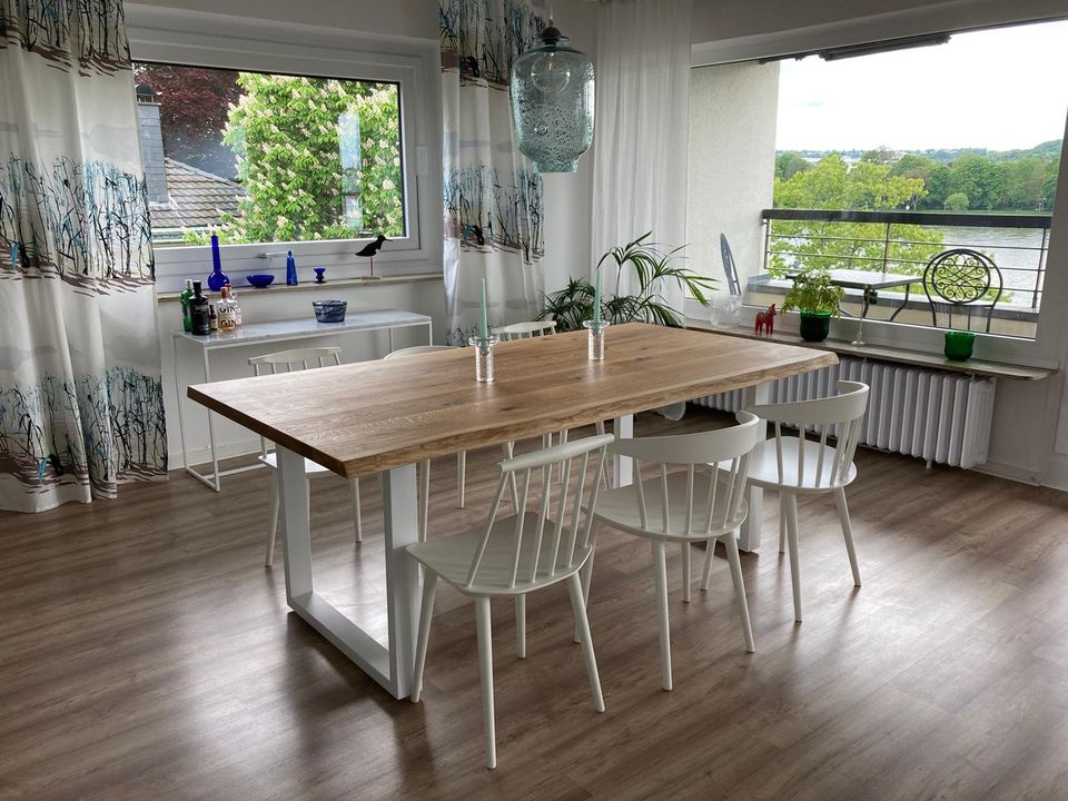 Massiv Eiche Tisch Baumkante Baumtisch Esstisch Holztisch 260x100 in Königswinter