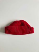 Mütze Beanie rot Wollmütze flach Merino Merinowolle weinrot Wandsbek - Hamburg Marienthal Vorschau