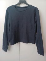 M L Pullover Basic Rippenstrick Baumwolle Langarm Shirt in Blau Pankow - Prenzlauer Berg Vorschau