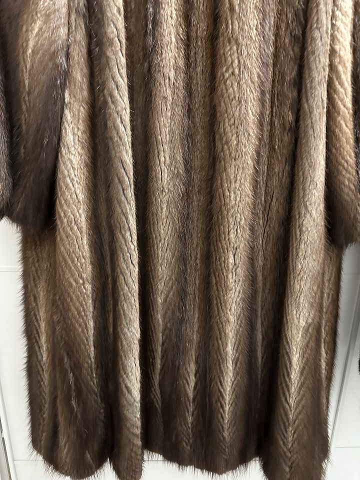 pelzmantel,   , luxus, gr.44/46/48, taupe beige braun in Mönchengladbach