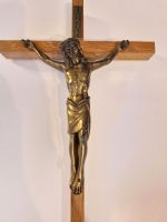 Holzkreuz Kruzifix mit Messing Christus Bayern - Tiefenbach Kr Passau Vorschau