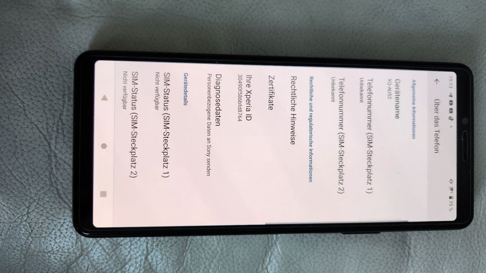 Sony Xperia 10 II Dual SIM 128GB schwarz in Falkenberg/Elster