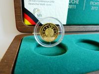 Gold! 20€ Eiche Goldmünze 2010, Bst.F, G, A, mit Holzschatulle Düsseldorf - Pempelfort Vorschau