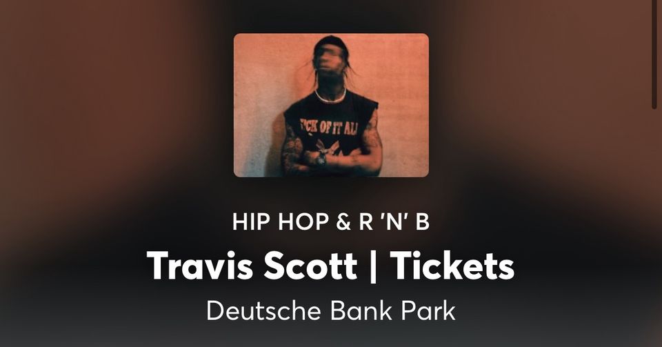 1-8x Travis Scott Utopia Tour tickets Stehplatz Frankfurt 26.7 in Bochum
