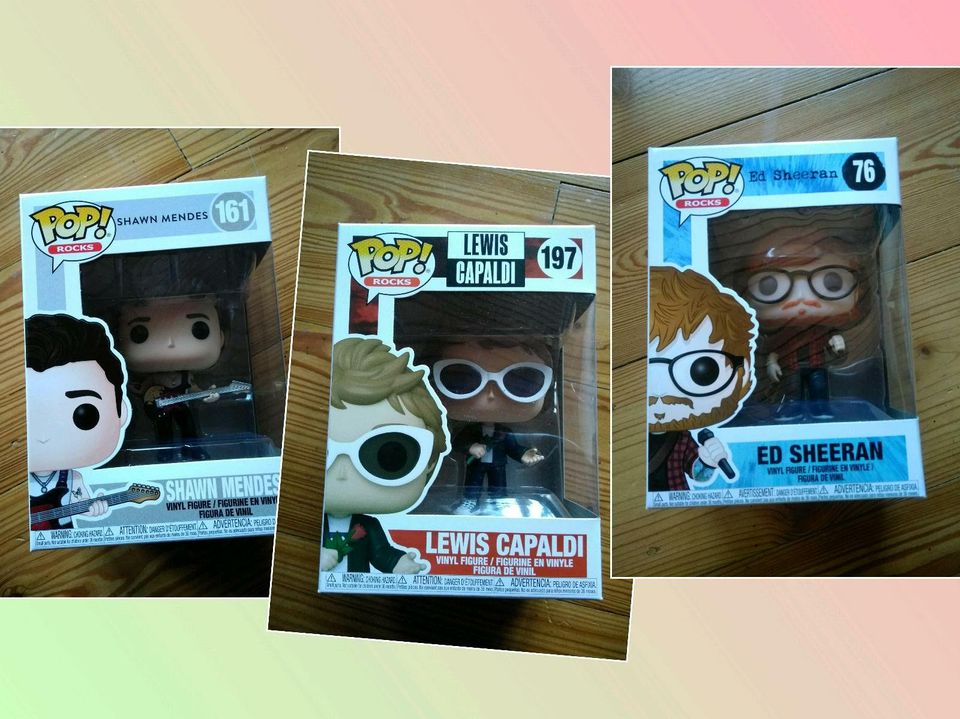 Funko Pop Rocks ⚡ Ed Sheeran Lewis Capaldi Shawn Mendes in Rostock