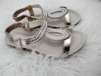 Damenschuhe Sandalen Sandaletten neu gold Perlen 36 - 41 Sachsen - Markranstädt Vorschau