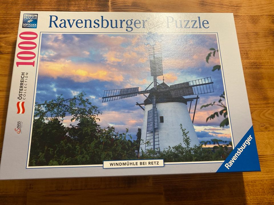 Ravensburger Puzzle Österreich Windmühle bei Retz in Wedel