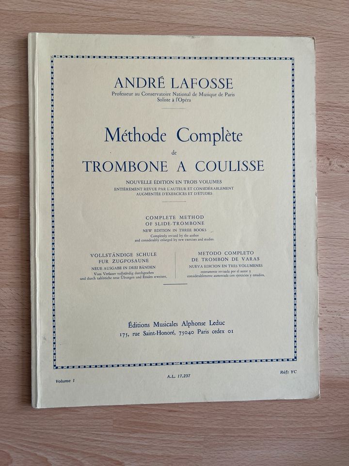 André Lafosse: Méthode Complète (Noten Posaune) in Dortmund