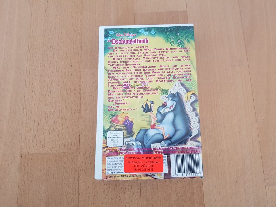 VHS Video-kassette Walt-Disney Silbernes Hologramm Dschungelbuch in Stuttgart