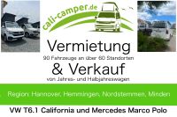 VW T6.1 California Beach/Ocean mieten – Campingbus/Bulli Niedersachsen - Hemmingen Vorschau