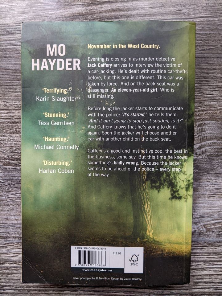 Mo Hayder GONE TB Englisch Jack Caffery Thriller 9780593063828 in Ettlingen