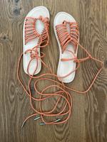 Römersandalen Asos 41 Sandalen orange braun Schuhe Damen Sommer Bayern - Ergolding Vorschau
