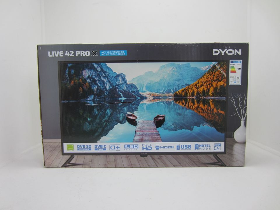 Dyon Live 42 Pro X LED-TV 105cm 42 Zoll Digitales Satellitenferns in Fulda
