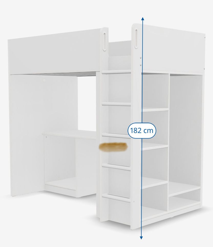 Ikea Hochbett mit Kleiderschrank in Wickede (Ruhr)