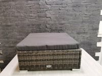 Rattan Fußhocker + Auflagen grau,hocker 70 x 70 x 26 cm (49-1) Nordrhein-Westfalen - Mettmann Vorschau