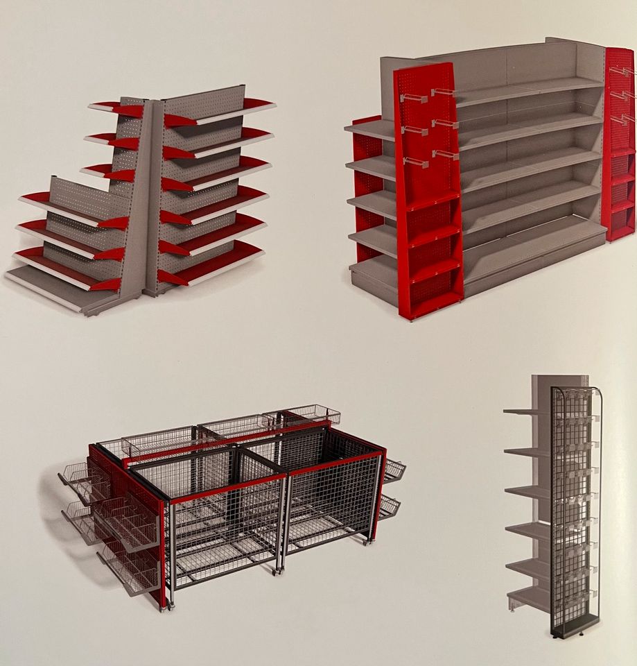 Lebensmittel Supermarkt Regale Ladenbau Einrichtung Kiosk Regale in Stadtlohn