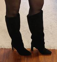 Wildleder Stiefel in schwarz Nordrhein-Westfalen - Detmold Vorschau