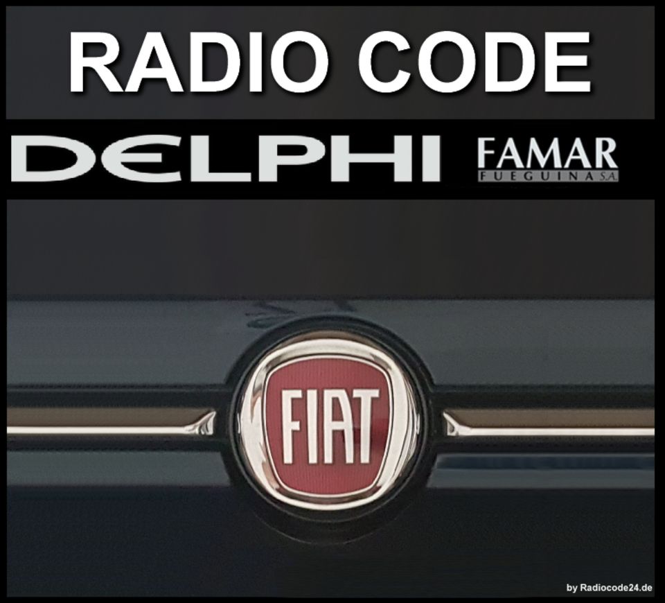 Radio Code für Fiat Bosch Blaupunkt Continental Harman Visteon in Hamburg