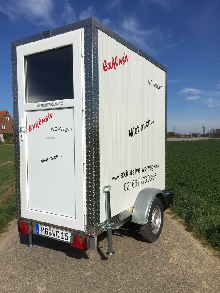 Exklusive WC Wagen Vermietung, Toilettenwagen "Mini 1 mit Tank" in Mönchengladbach