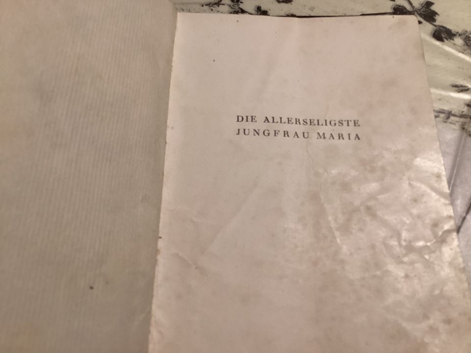 Taschenbuch von 1924, „ die allerheiligste Jungfrau“ in Grafling