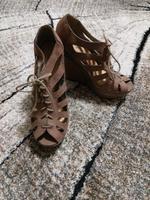 High Heel Sandalettte, braun, Sant, Gr 38 Baden-Württemberg - Langenargen Vorschau