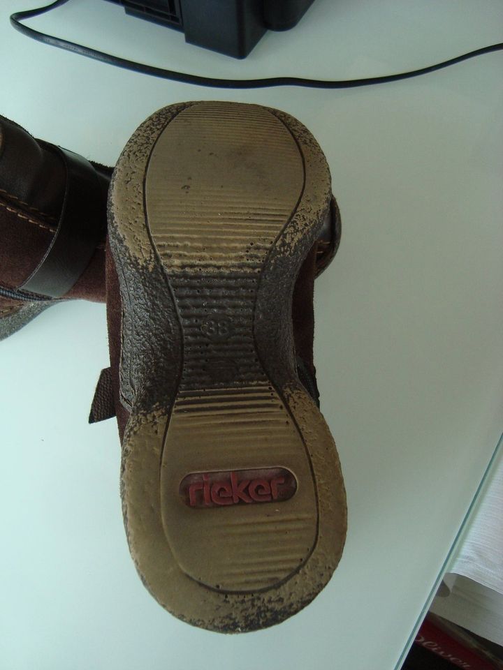 Rieker Halbschuh, Kurzstiefelette, Gr. 38 in Elz