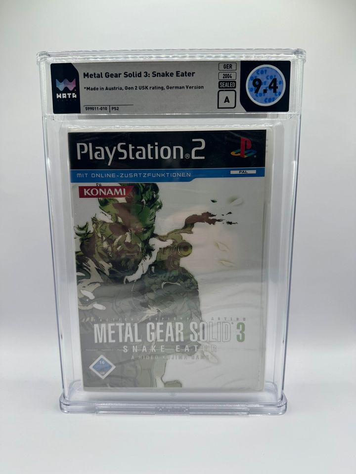 Metal Gear Solid 3 Snake Eater PS2 NEU WATA 9.4 A (no VGA) in Centrum