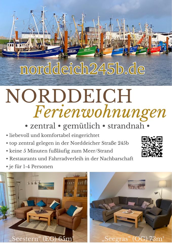 Zentrale Ferienwohnung strandnah Meer Nordsee Norddeich in Haren (Ems)