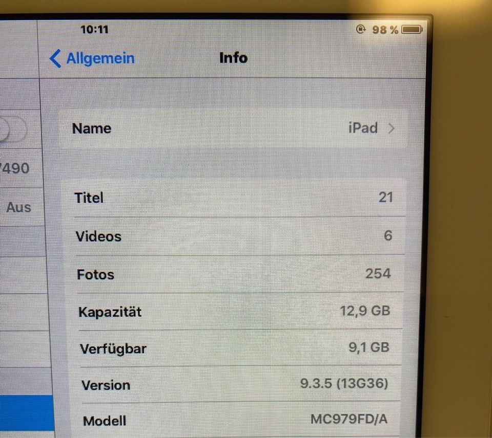 Apple ipad 2. Generation 16GB Silber MC979FD/A in Karlsfeld