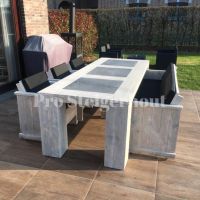 Gartenset aus Holz Gartentisch Tisch mit Stühlen und Sofa Niedersachsen - Lingen (Ems) Vorschau