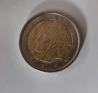 2 Euro Münze Italien 2002 Dante Alighieri Fehlprägung Niedersachsen - Lüneburg Vorschau