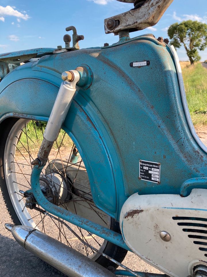 Hercules 219 Moped restauriert Patina No Zündapp Puch NSU Mofa in Hohenroda