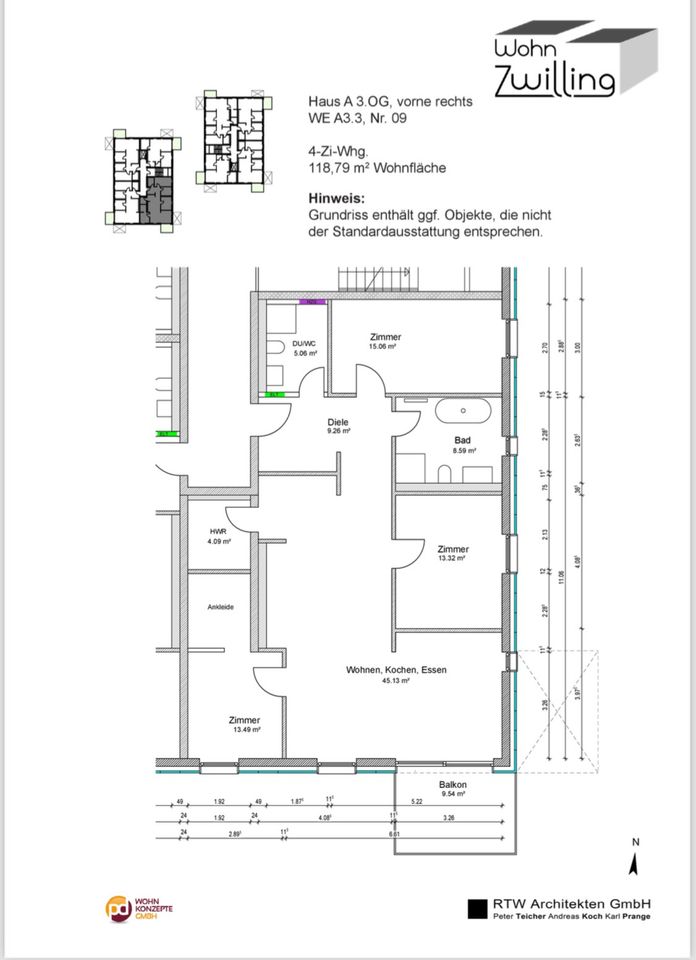 Schöne 4-Zimmer-Wohnung in Wolfsburg Hellwinkel in Wolfsburg