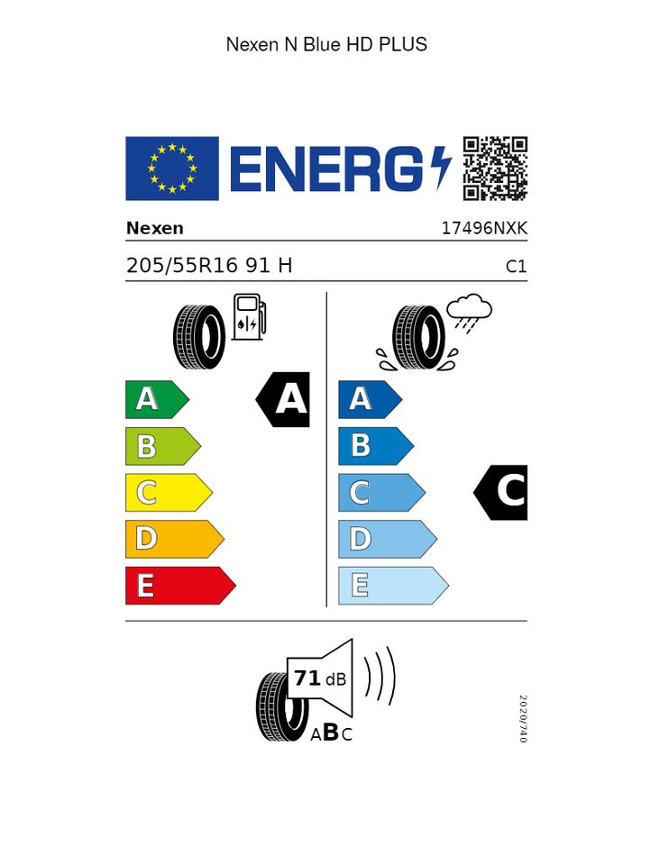 205/55 R16  91V Nexen N Blue HD PLUS Sommerreifen inkl. Montage in Eigeltingen