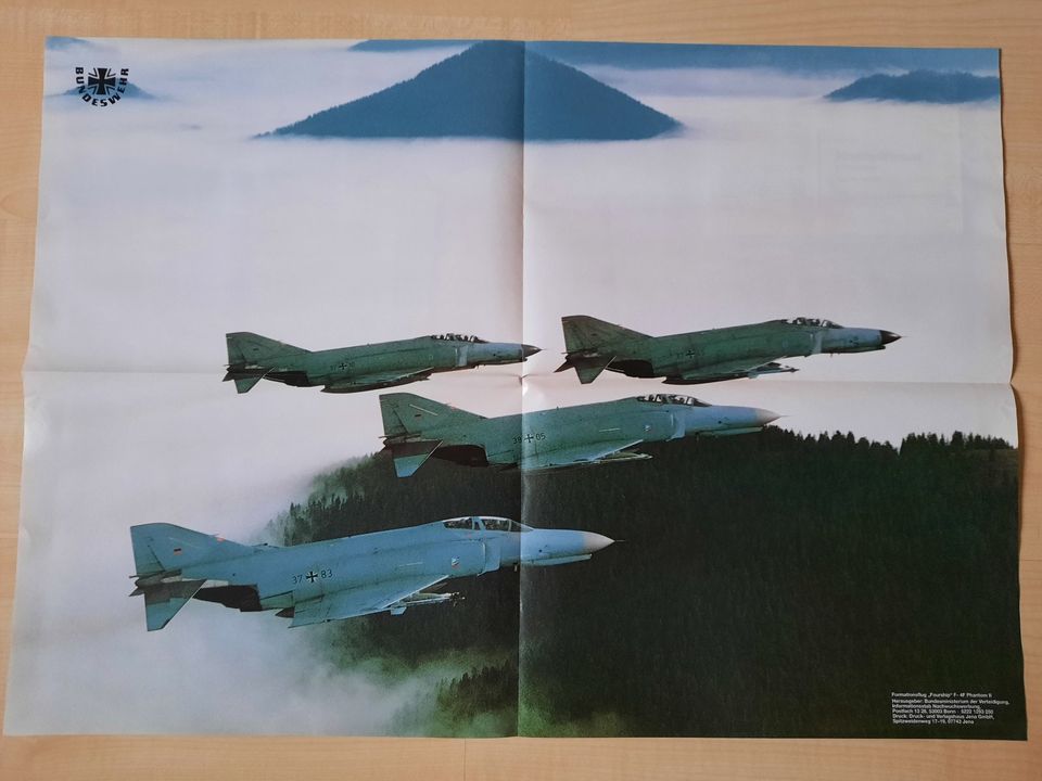 3 Bundeswehrposter Waffen der Marine, Heer, Luftwaffe + Phantom in Dinslaken