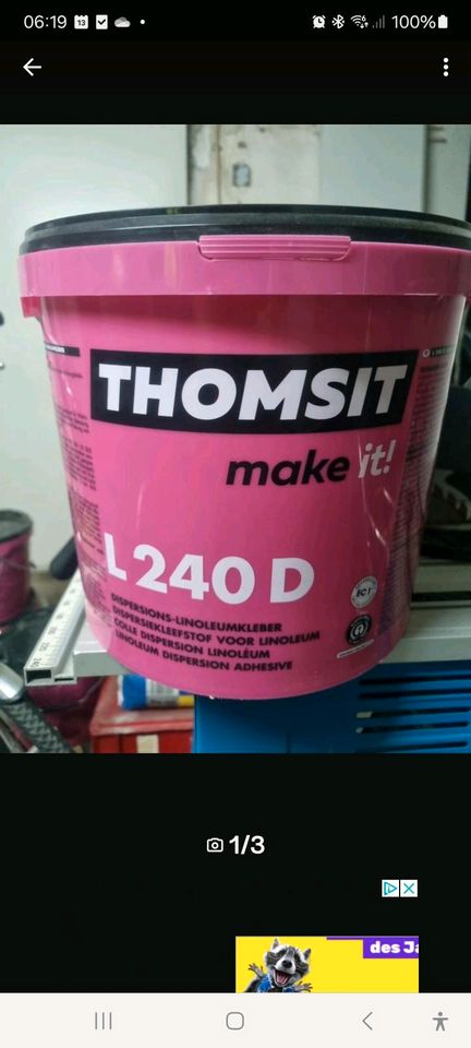 THOMSIT L 240 D EC1 Dispersions-Linoleumkleber in Augsburg