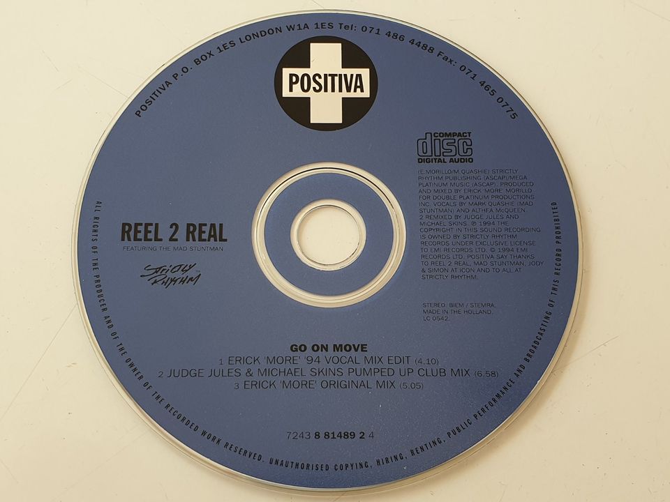 Reel 2 Real feat. The Mad Stuntman - Go On Move 0724388148924 in