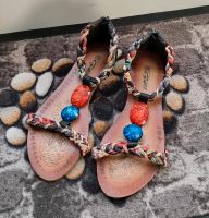 Sandalen bunt Gr. 39 City Walk Frühling Sommer schwarz rot blau Nordrhein-Westfalen - Bergheim Vorschau