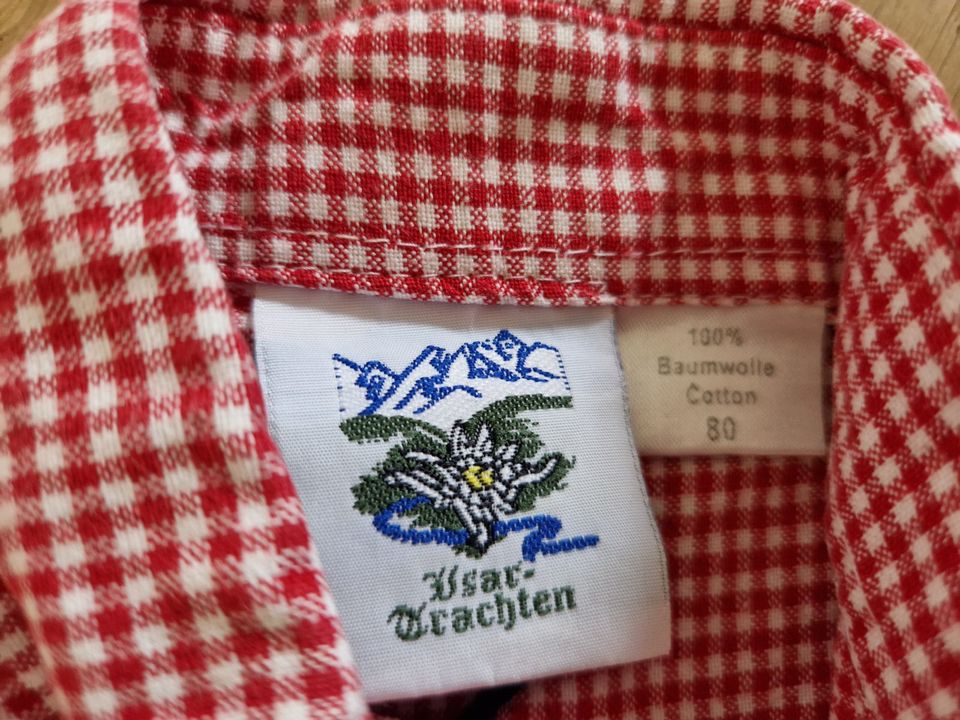 Trachtenset, Lederhose, Trachtenhemd Isar Trachten Gr. 74 u. 80 in Schongau