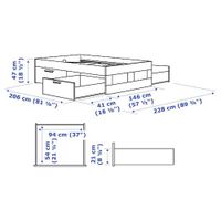 Neu - IKEA - BRIMNES Bettgestell 2m x 1,40 in WEIß Thüringen - Erfurt Vorschau