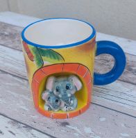 Elefanten Sammlung 3 D Motiv Tasse Elefant Deko Tee Kaffee Bayern - Feucht Vorschau