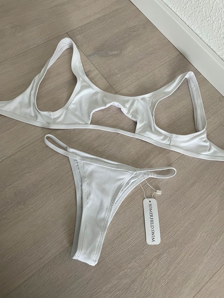 NEU mit Etikett Somerfieldswim Bikini Weiß XS in Geseke