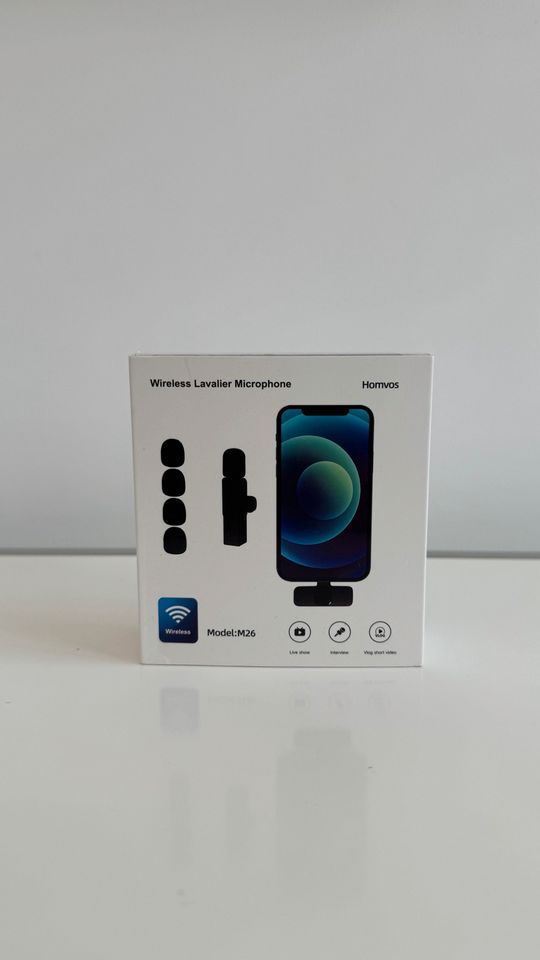 Wireless Mikrofon für iPhone kabellos schwarz neu in Leipzig