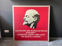 Propaganda Schild Poster Plakat Lenin SED DDR Ostalgie Sachsen - Chemnitz Vorschau