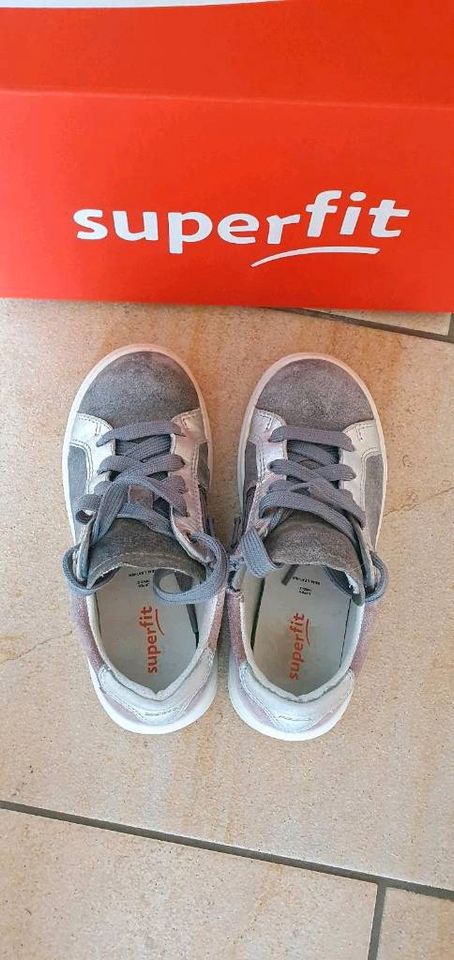 Superfit Sneaker Cosmo für Mädchen, Gr. 29, hellgrau / rosa in Zahna-Elster