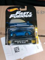 Hot Wheels Nissan Skyline R34 Retro Fast and Furious Paul Walker Sachsen - Görlitz Vorschau