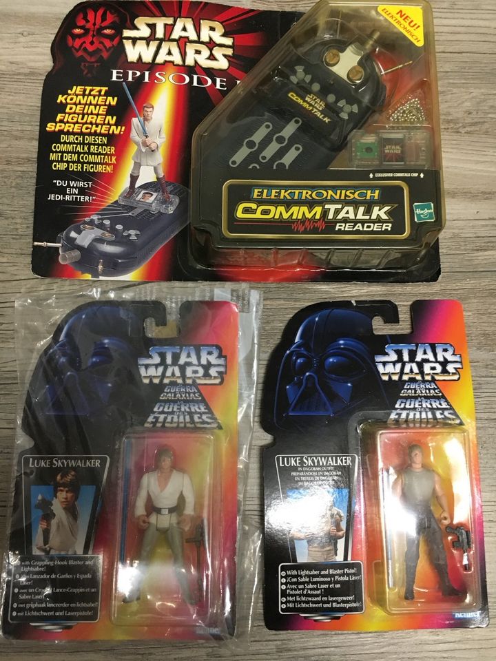 Star Wars Kenner 13 Figuren in OVP + Comic + Comtalker in Lampertheim