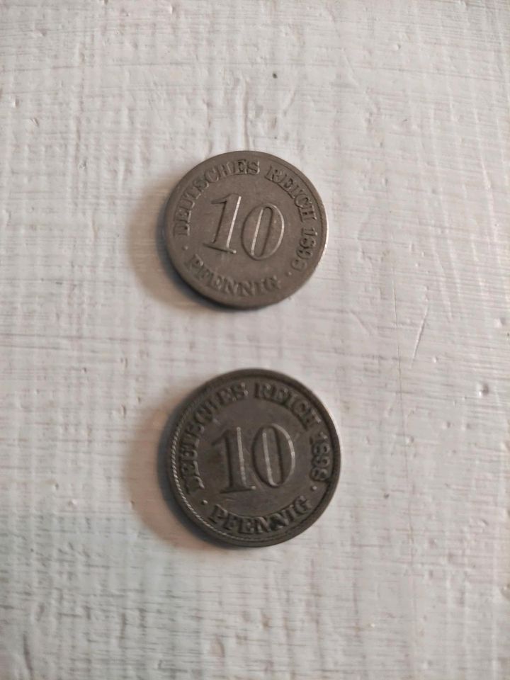 Reichsmark 10 Pfennige 1890-1899 in Flensburg