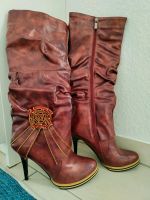 Damenstiefel, rot, neuwertig, High Heels Nordrhein-Westfalen - Hilden Vorschau