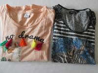 T Shirts Gr. 40 mit No Drama Lama und 1x Zebra Shirt kurzarm Hessen - Heusenstamm Vorschau